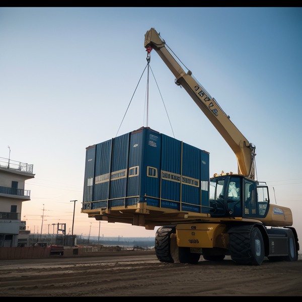 鄭州水產(chǎn)批發(fā)市場大型貨柜吊裝卸車